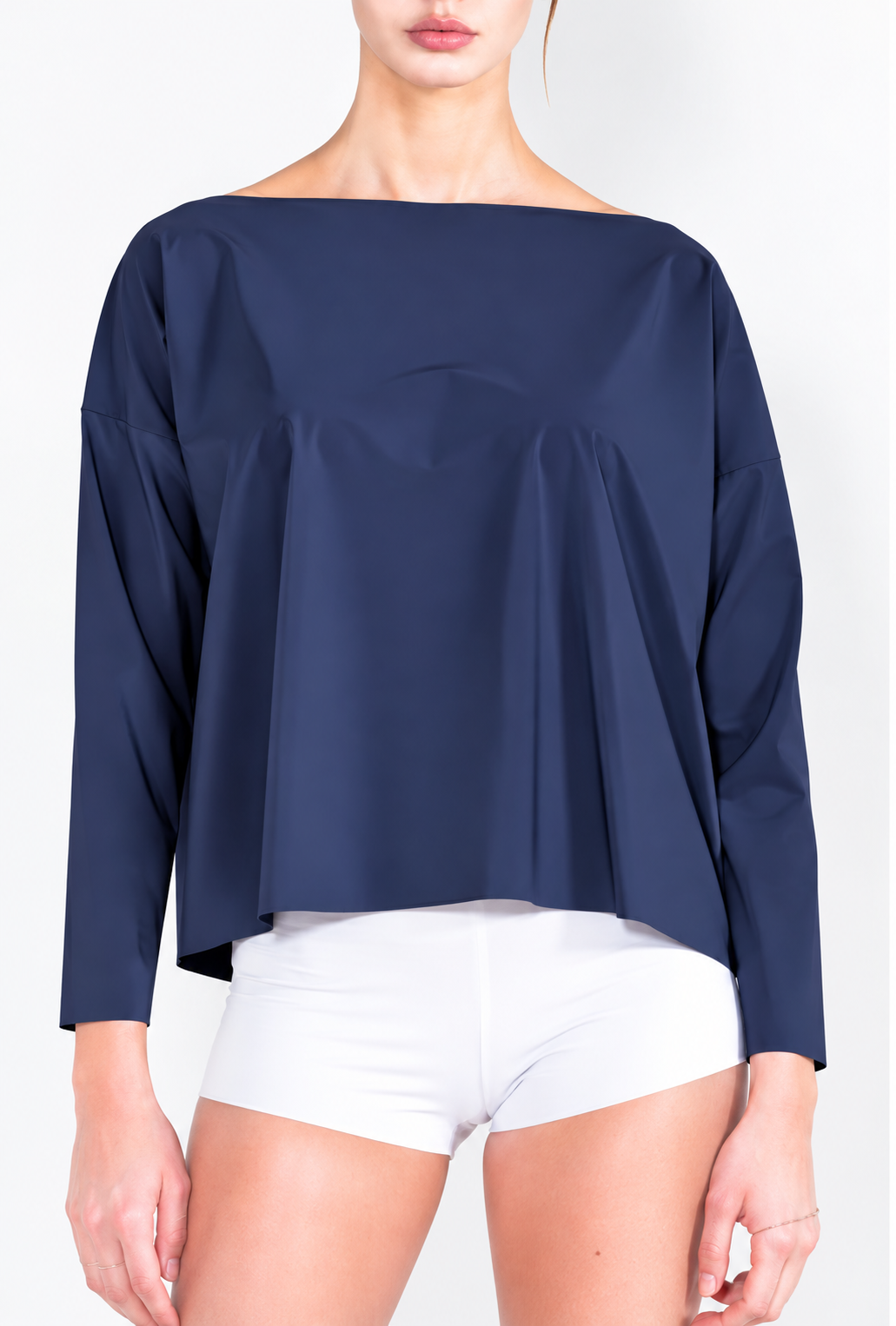 L61 Boat neck jogging sweater