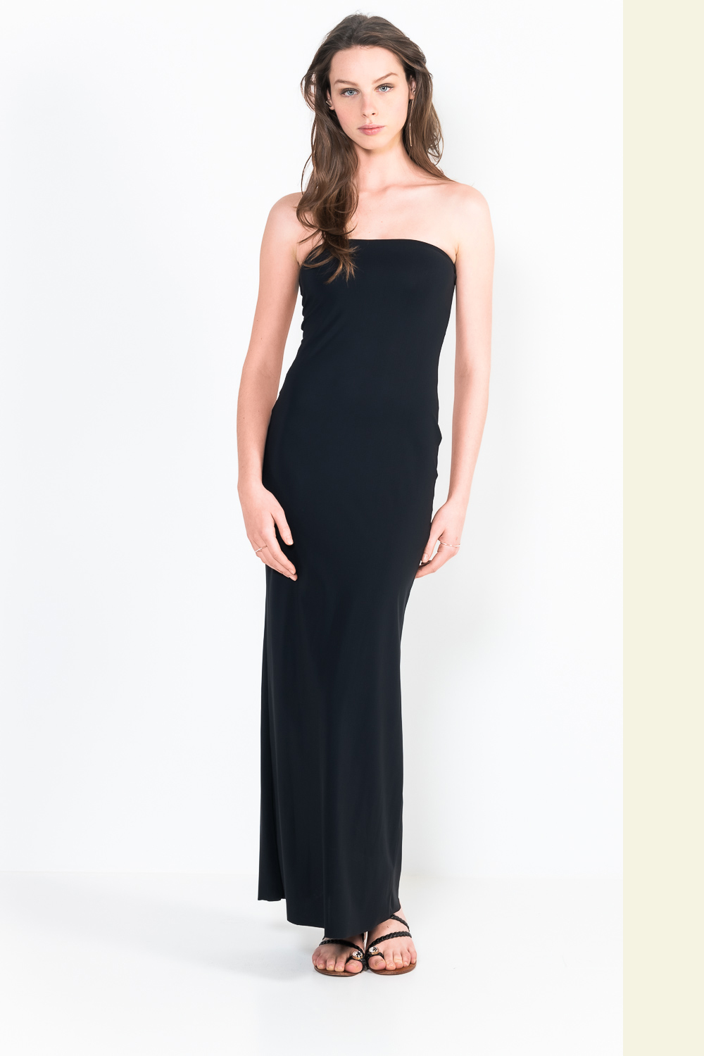 L48 Long strapless dress