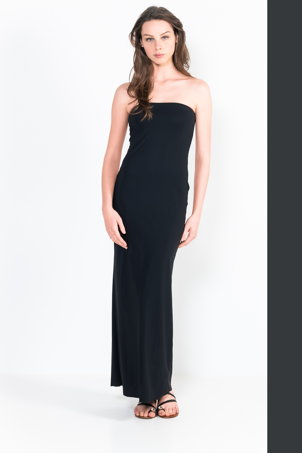 L48 Long strapless dress