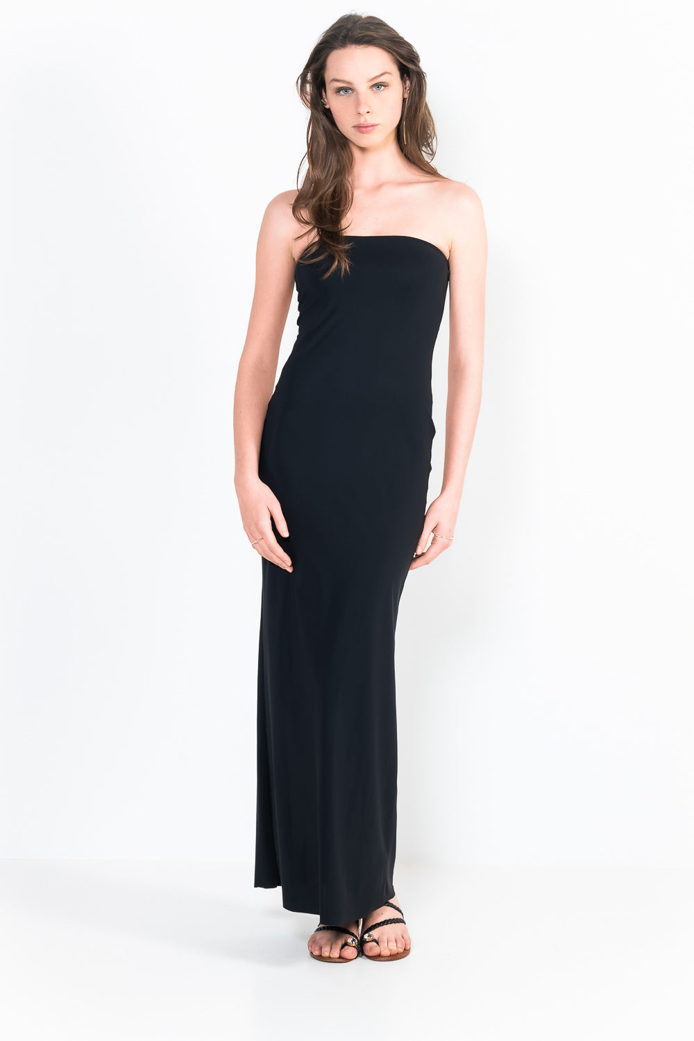 L48 Long strapless dress