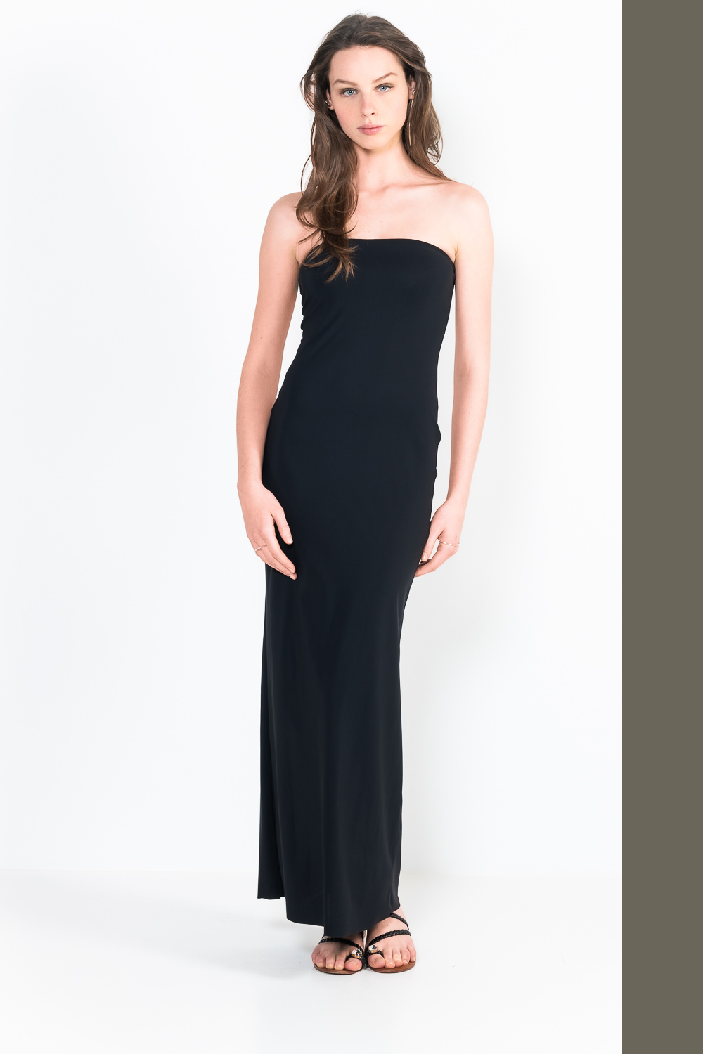 L48 Long strapless dress