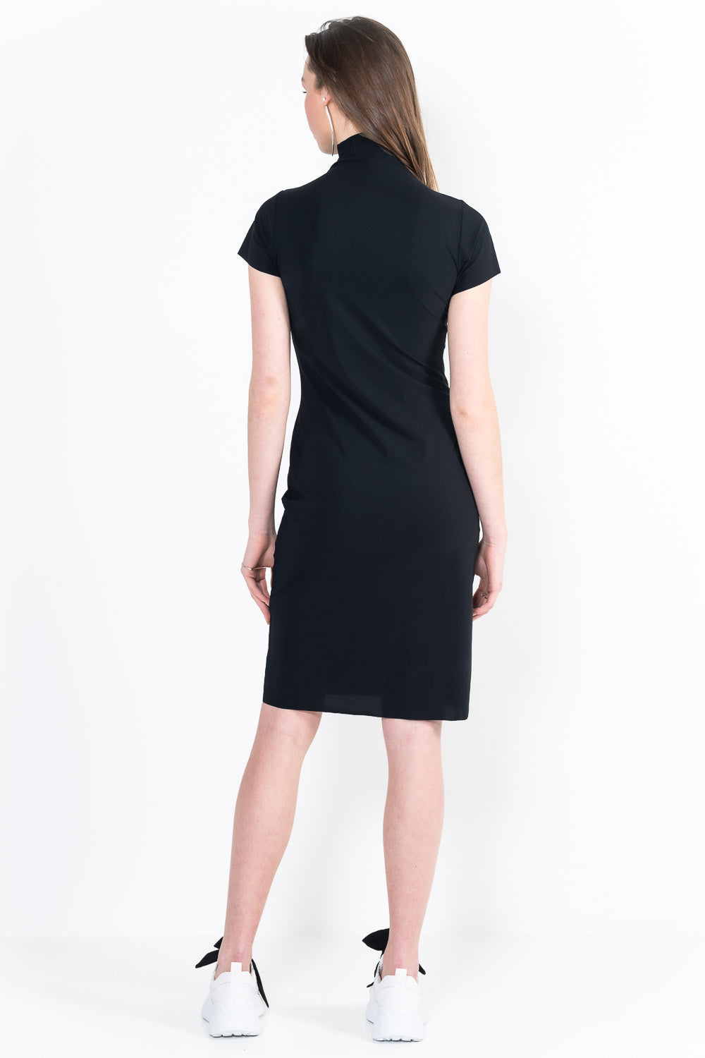 L10Bis dress high collar short sleeves short