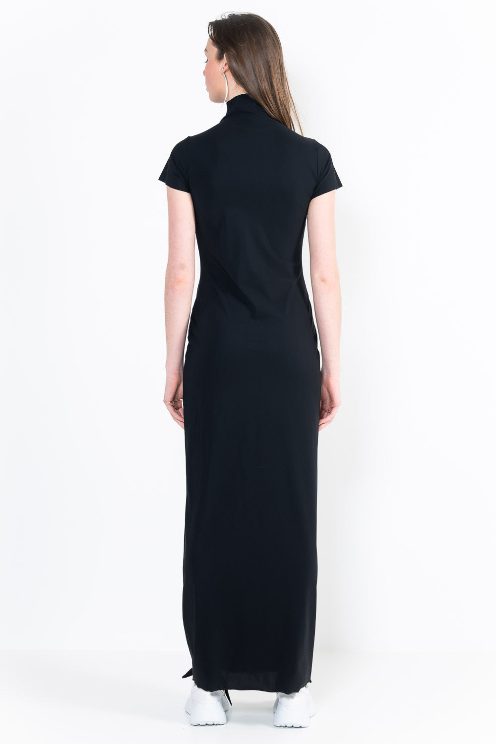 L10Ter Dress high collar short sleeves long