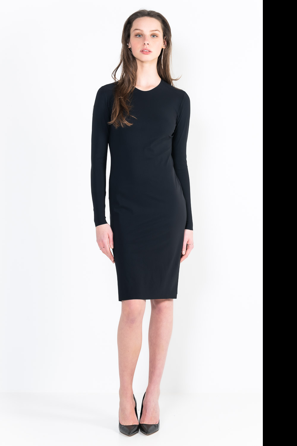 L11Bis short long sleeve crew neck dress