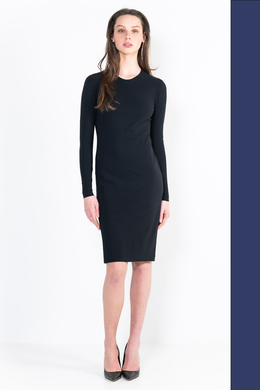 L11Bis short long sleeve crew neck dress