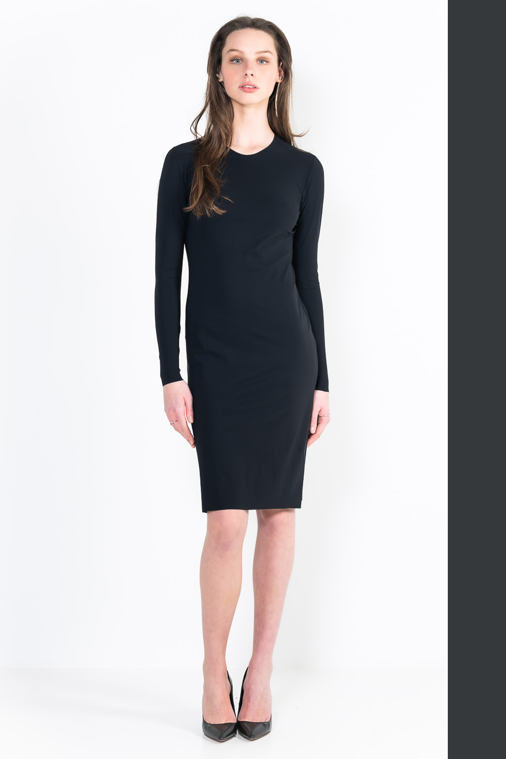 L11Bis short long sleeve crew neck dress