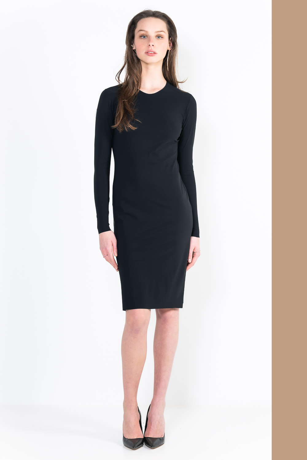 L11Bis short long sleeve crew neck dress