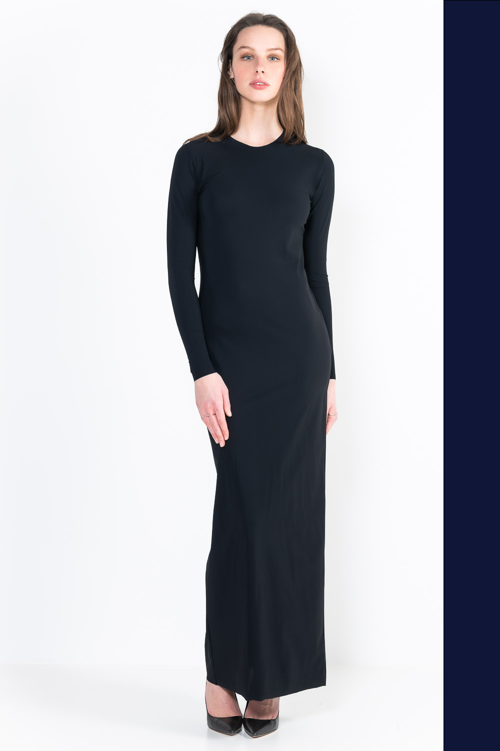 L11Ter Long sleeve crew neck dress