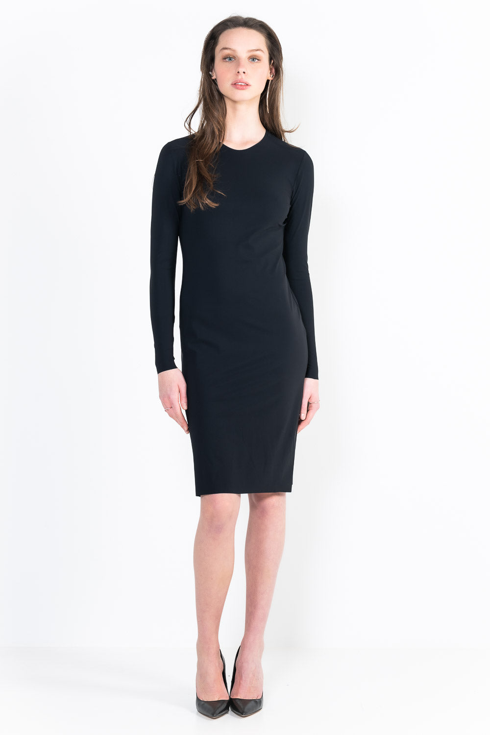 L11Bis short long sleeve crew neck dress
