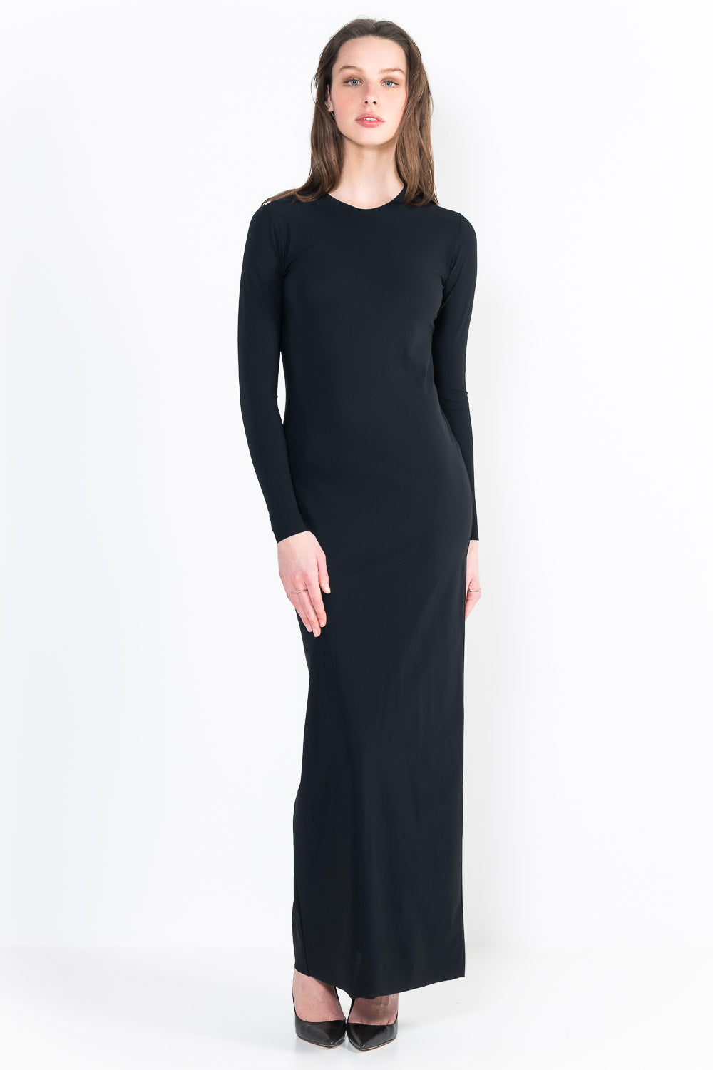 L11Ter Long sleeve crew neck dress