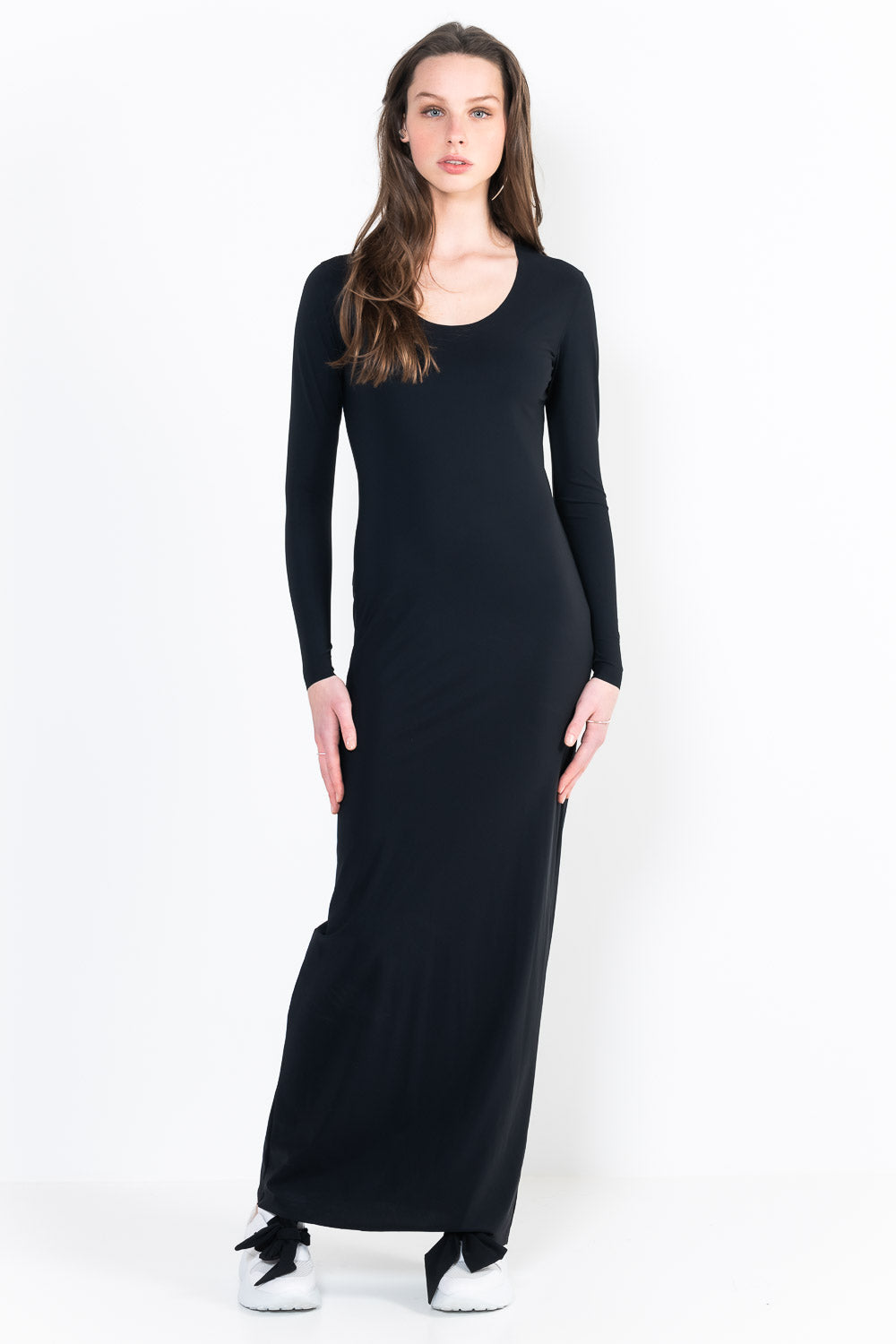 L12Ter Dress U neckline long sleeves long