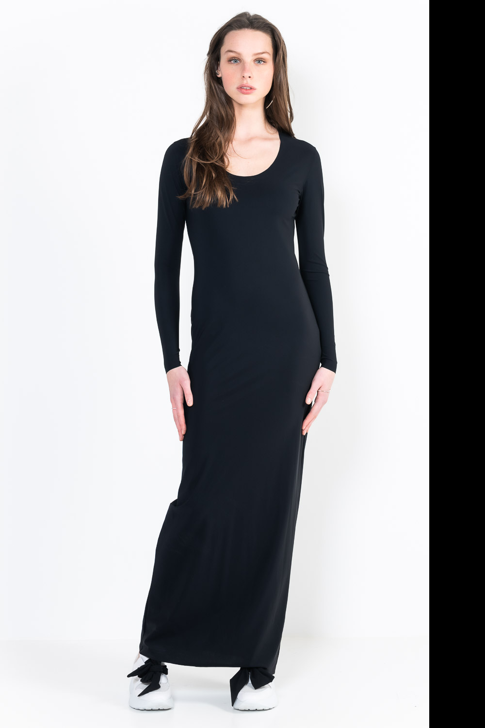 L12Ter Dress U neckline long sleeves long