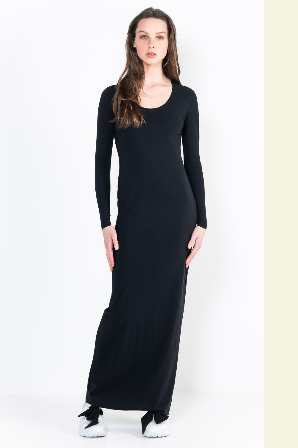 L12Ter Dress U neckline long sleeves long
