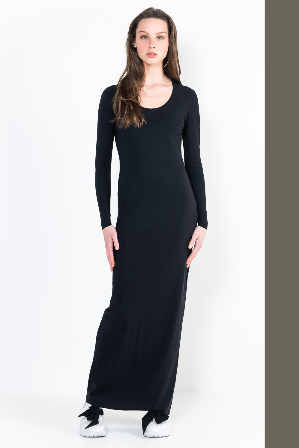 L12Ter Dress U neckline long sleeves long