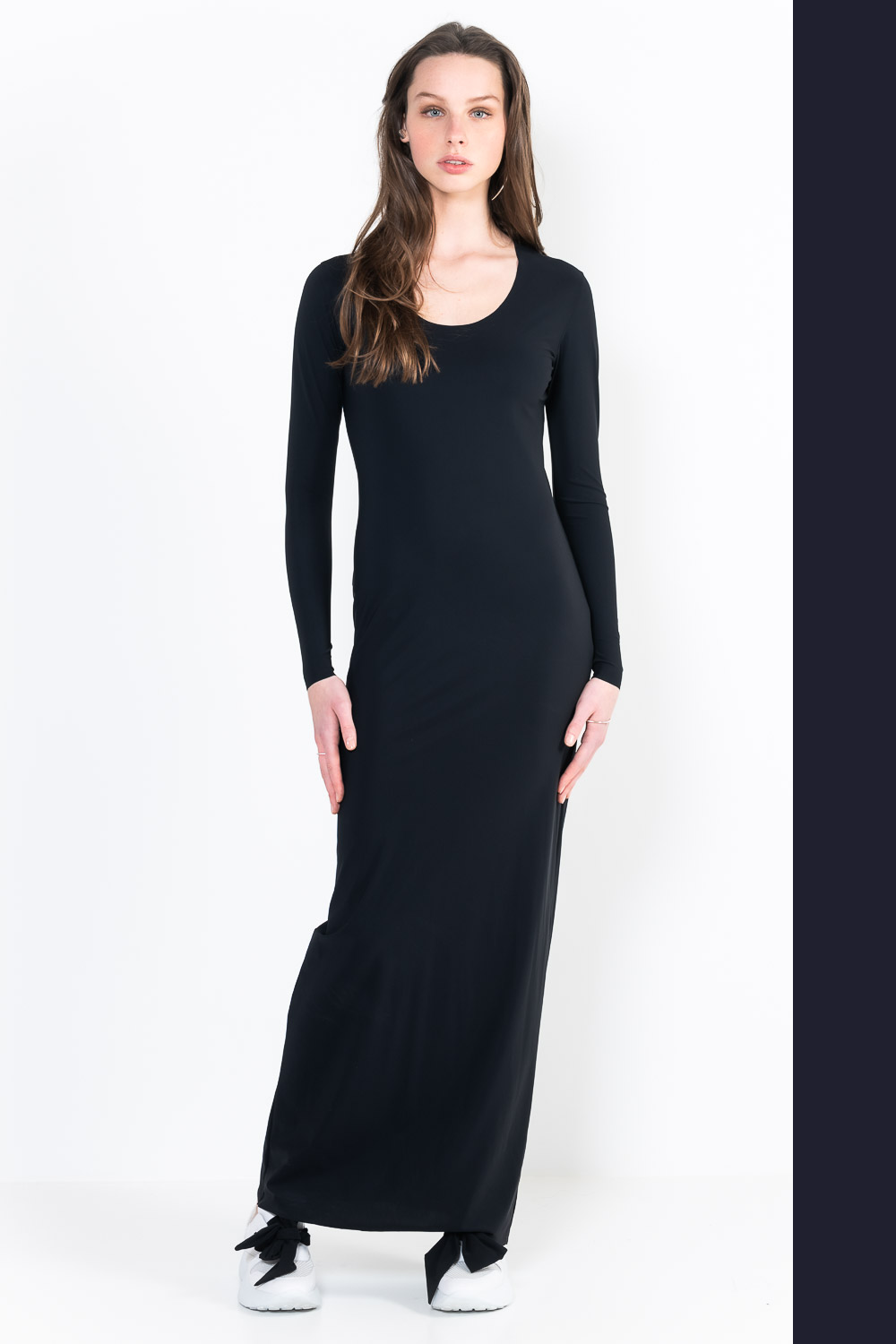 L12Ter Dress U neckline long sleeves long
