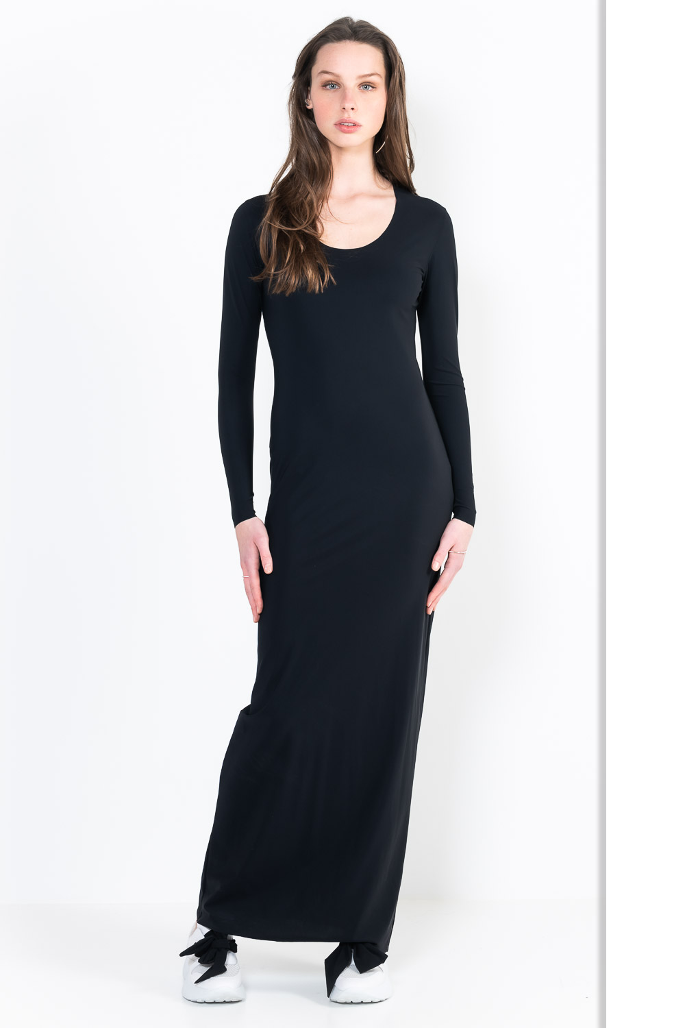 L12Ter Dress U neckline long sleeves long