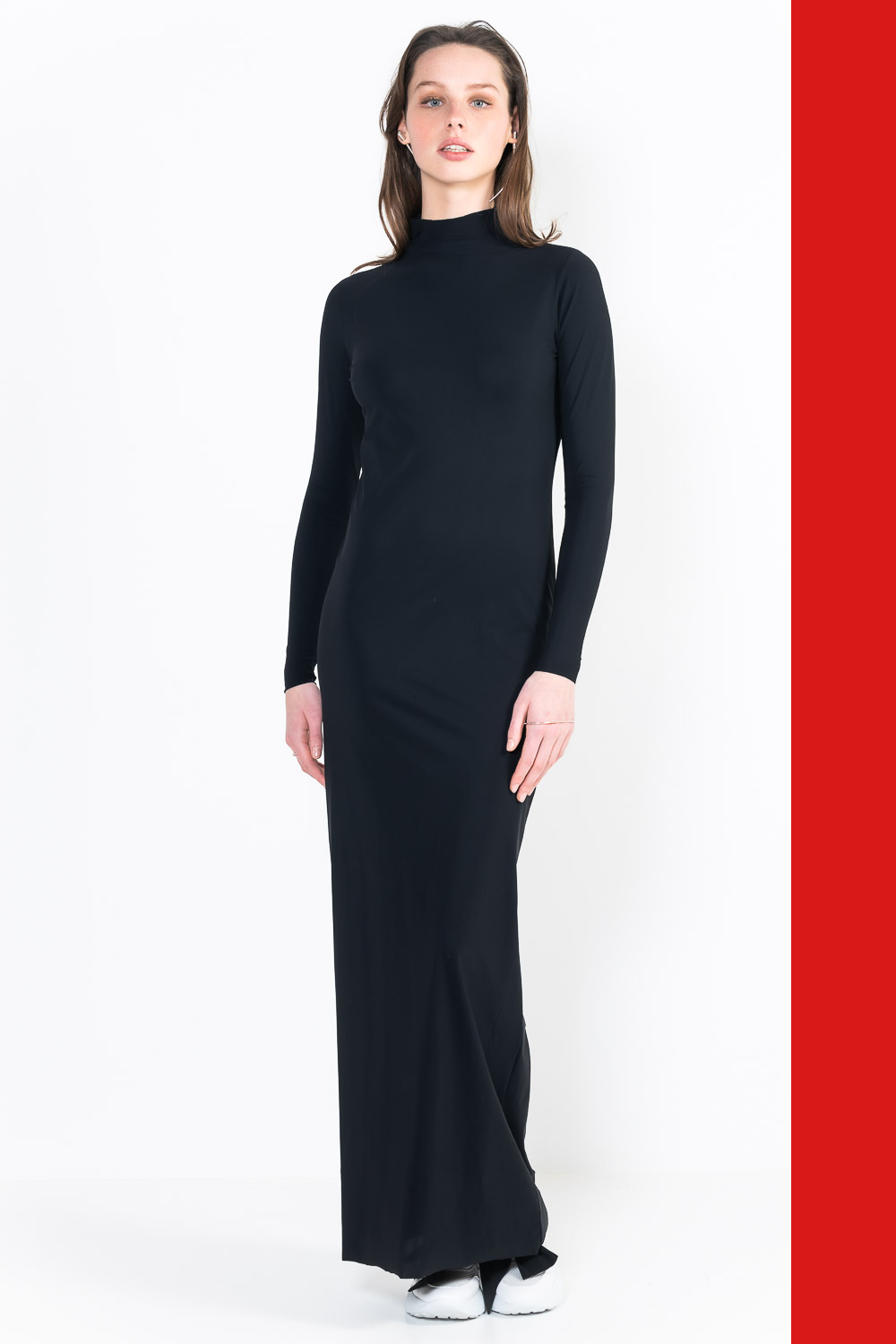 L13Ter Dress high collar long sleeves long