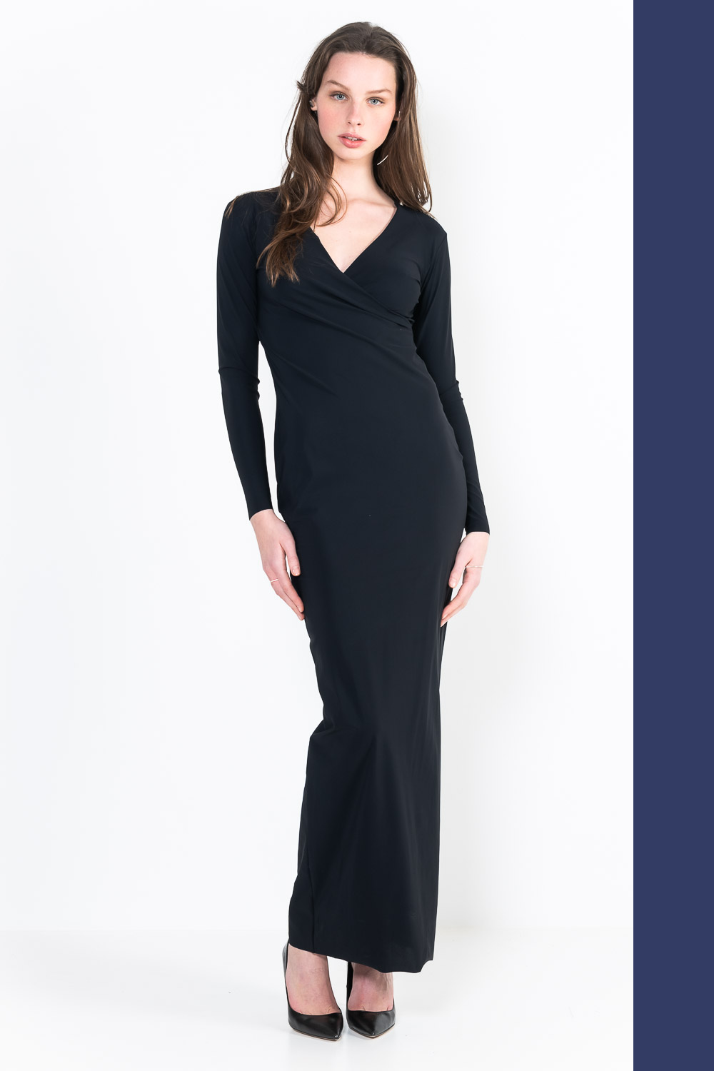 L30Ter Wrap dress long sleeves long