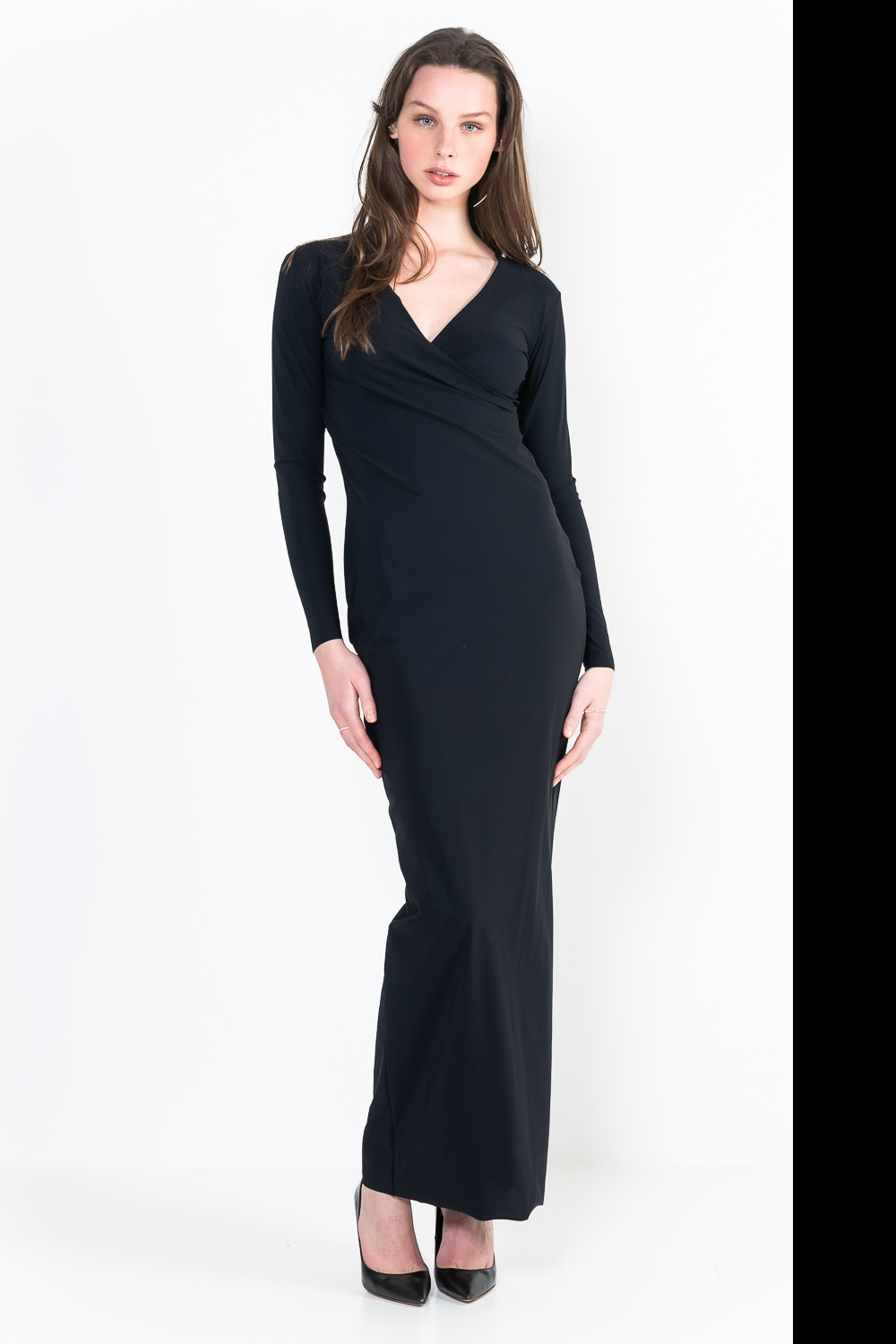 L30Ter Wrap dress long sleeves long