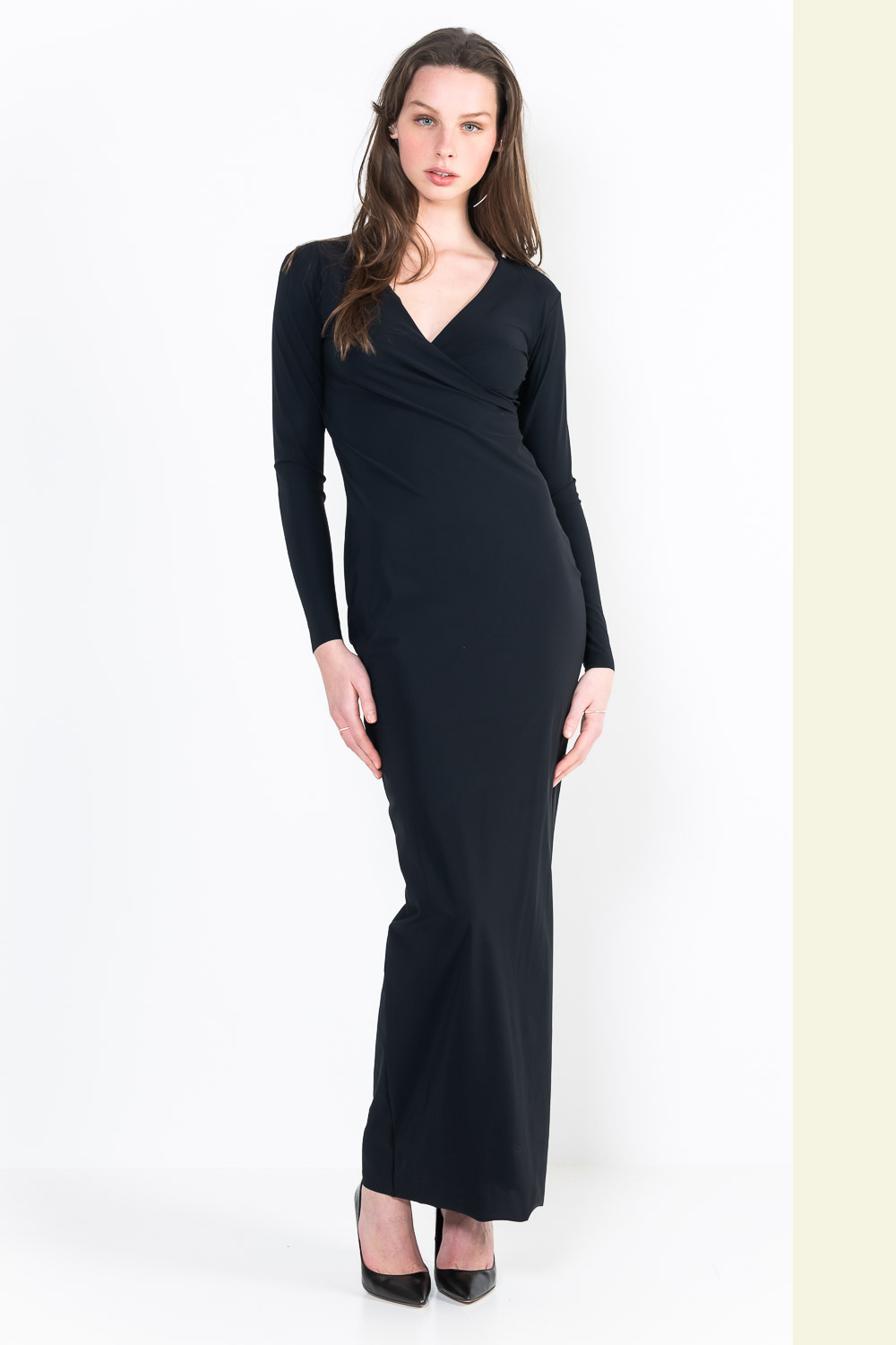 L30Ter Wrap dress long sleeves long