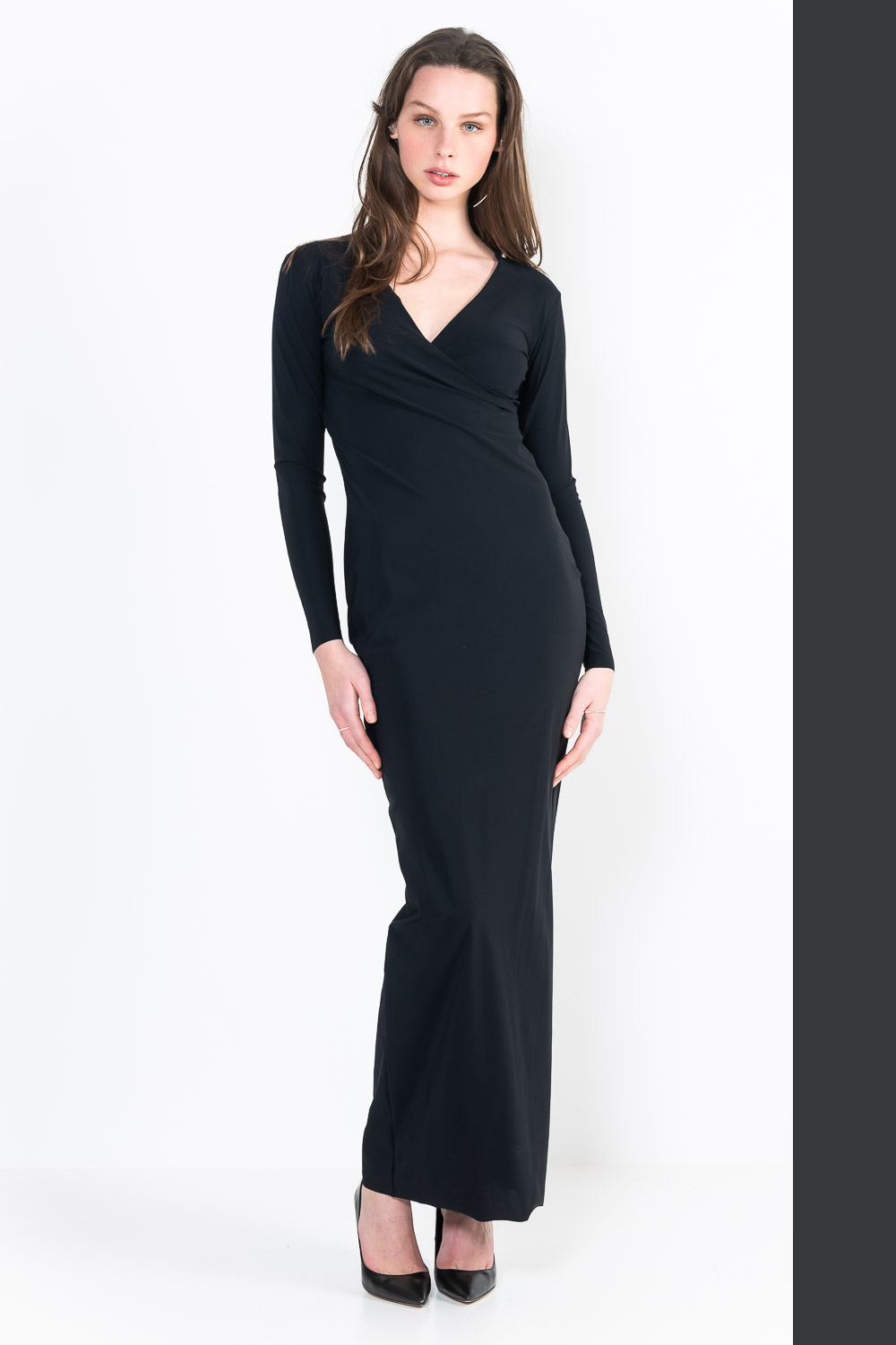 L30Ter Wrap dress long sleeves long