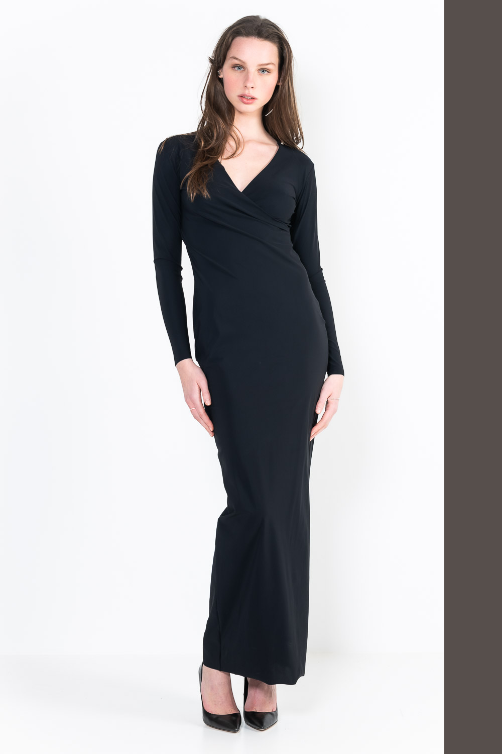 L30Ter Wrap dress long sleeves long
