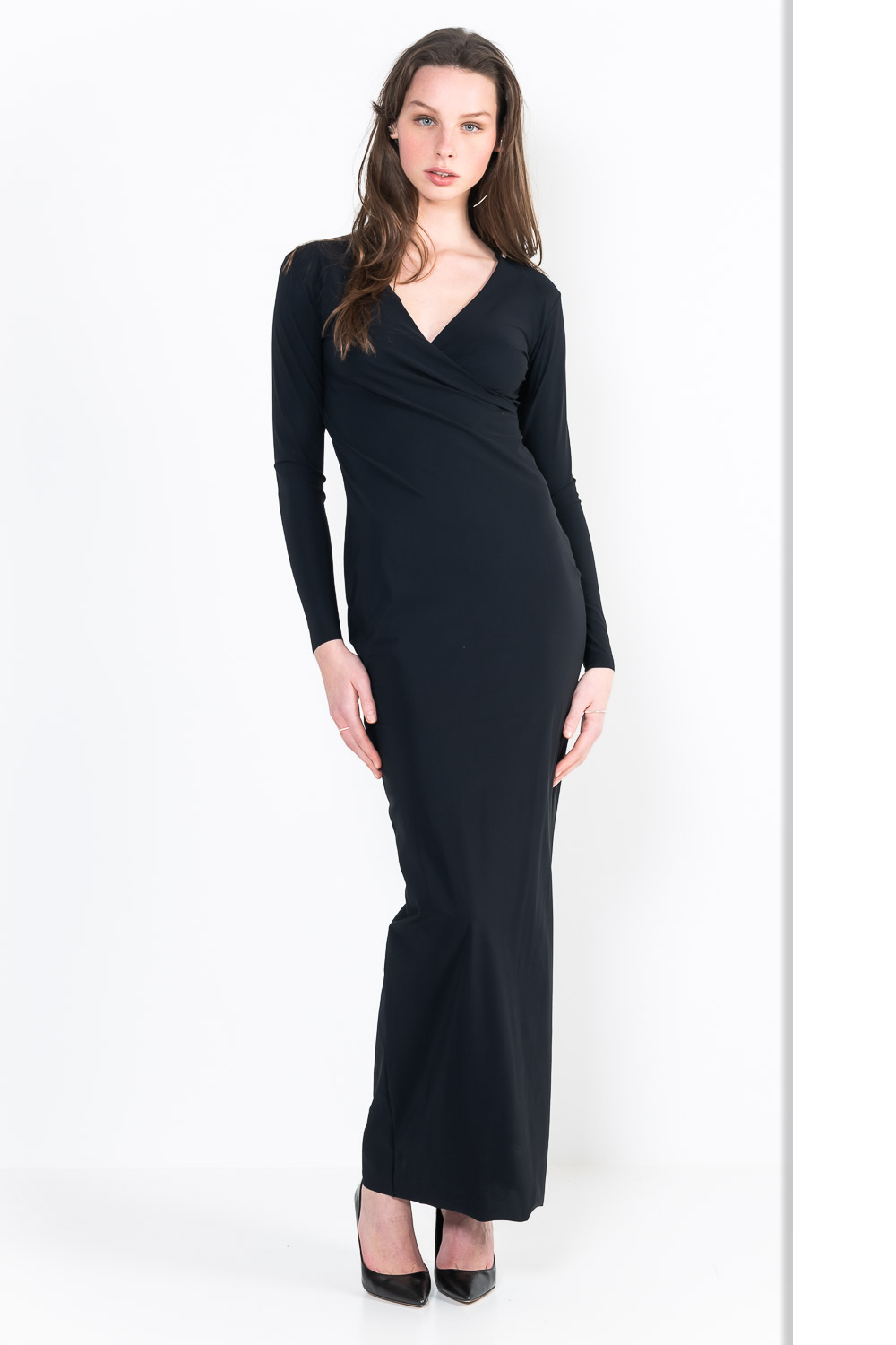 L30Ter Wrap dress long sleeves long