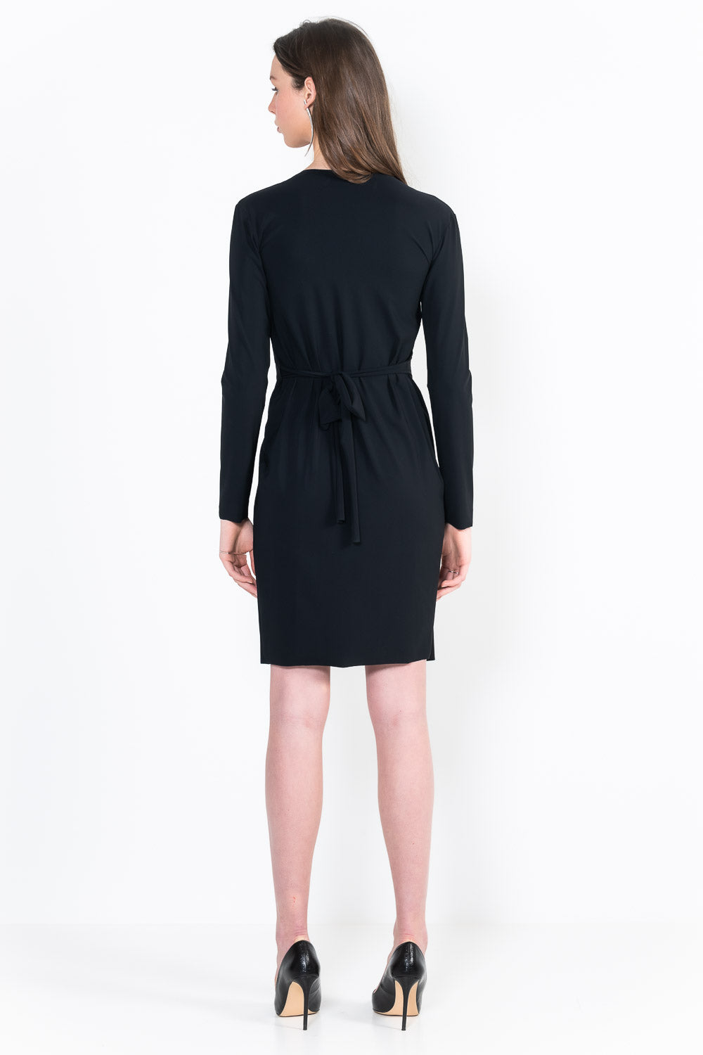 L32Bis short wrap-over cardigan dress