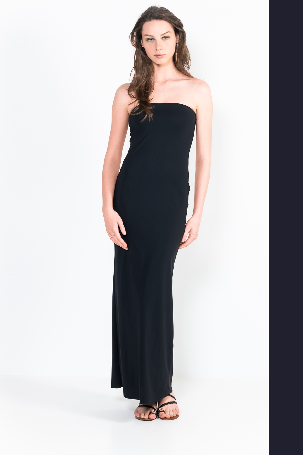 L48 Long strapless dress