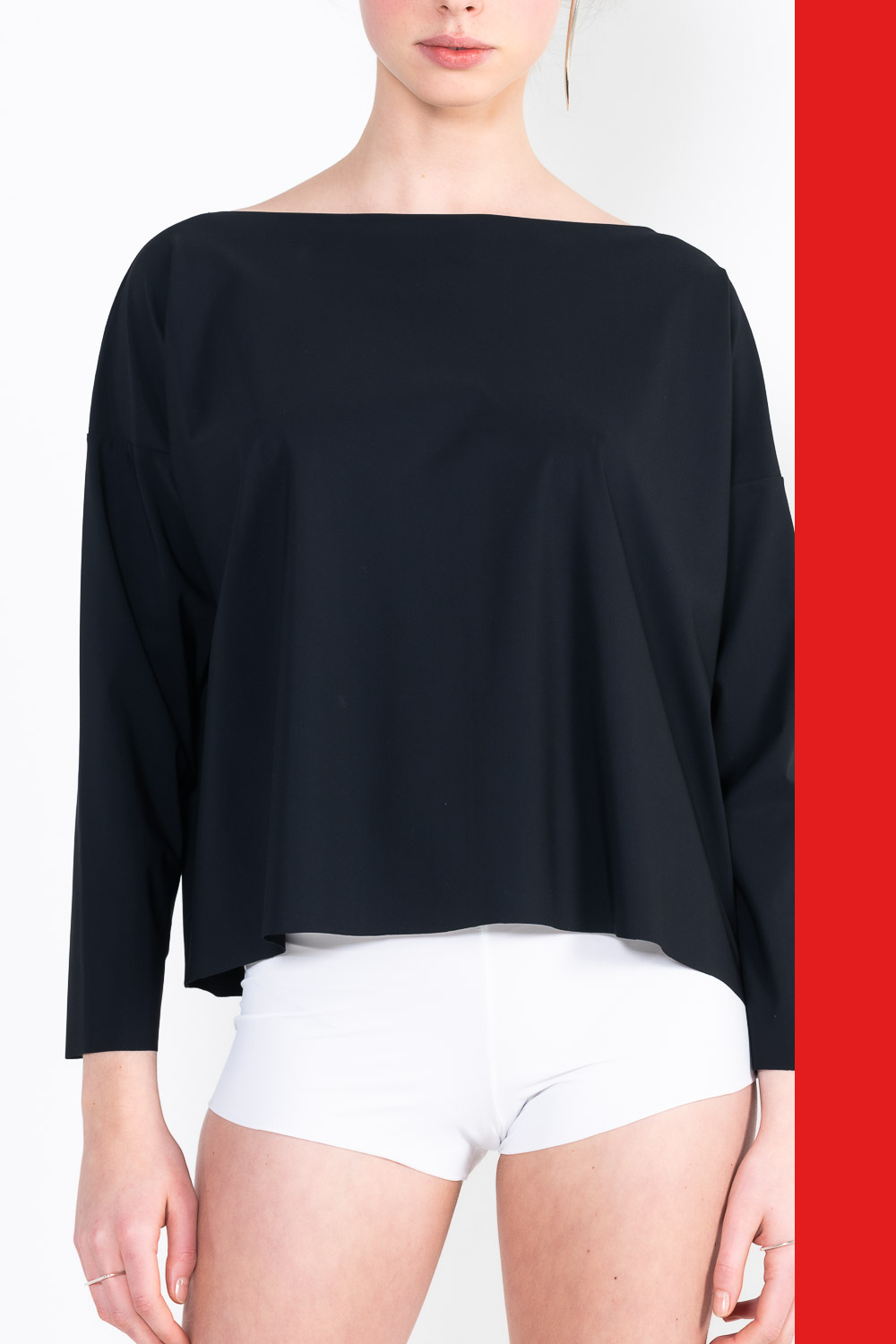 L61 Boat neck jogging sweater