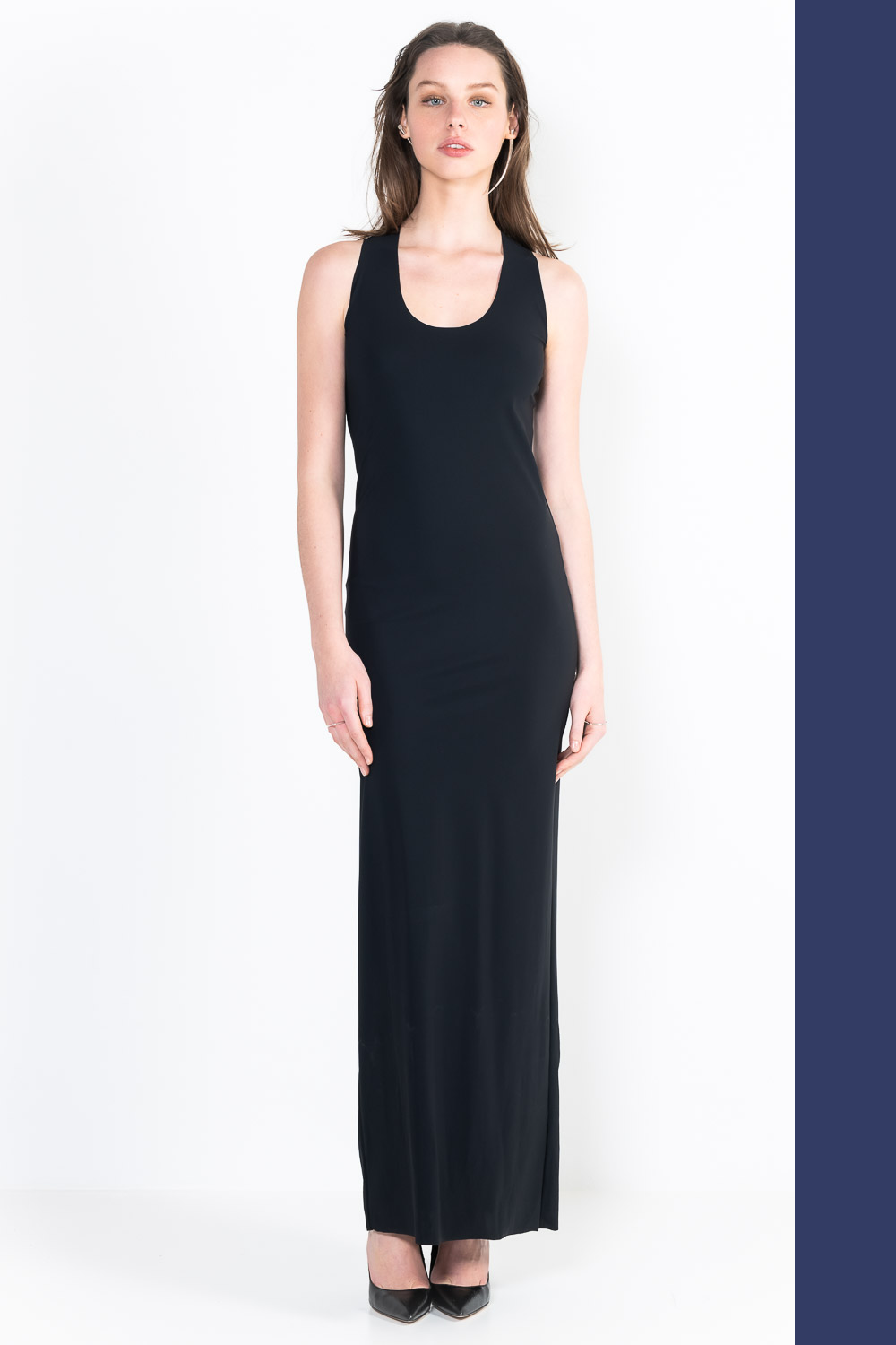 L6Ter long U-neck marcel dress