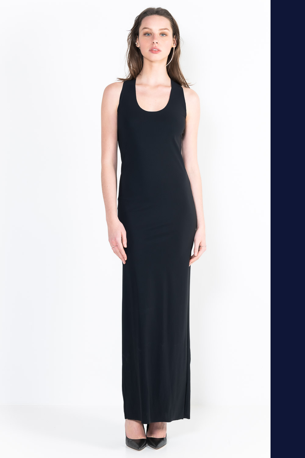 L6Ter long U-neck marcel dress
