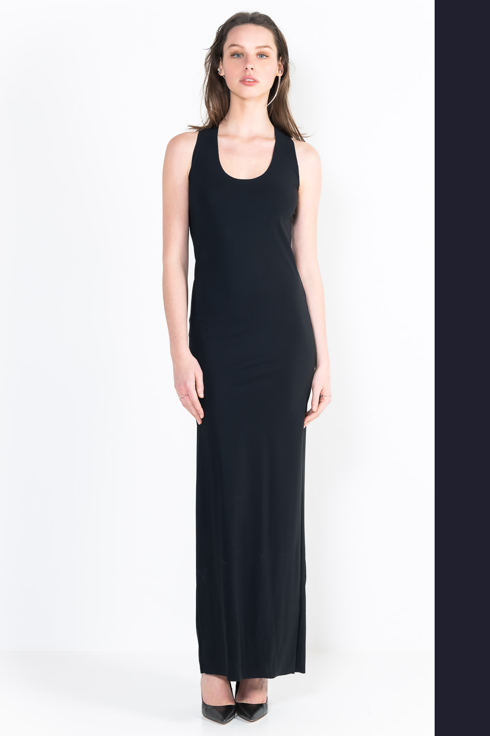 L6Ter long U-neck marcel dress