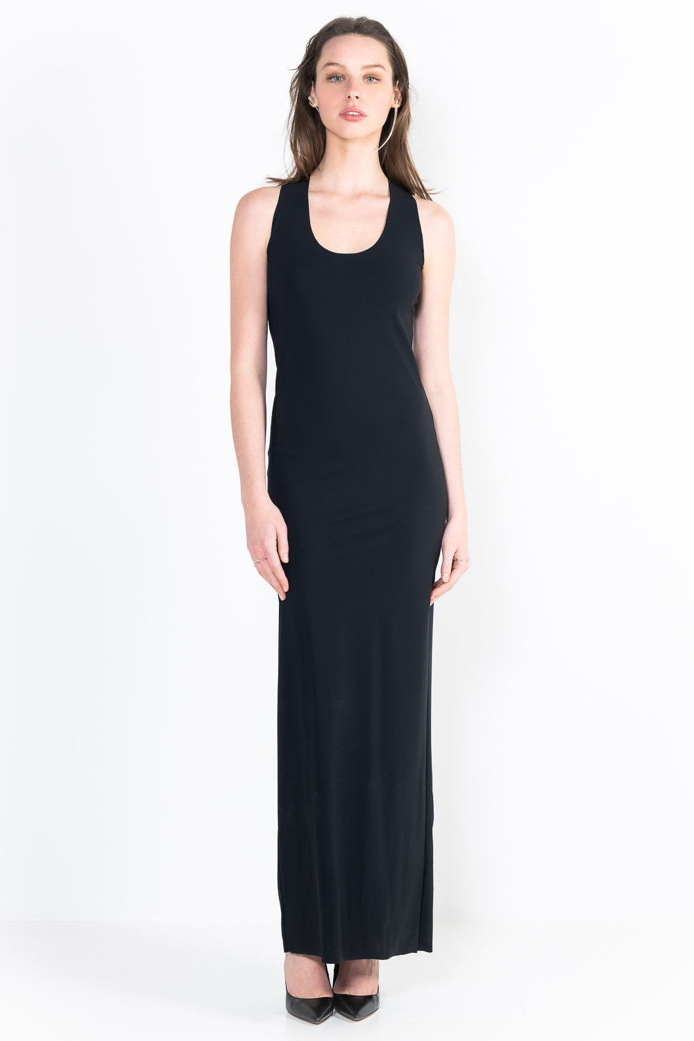 L6Ter long U-neck marcel dress