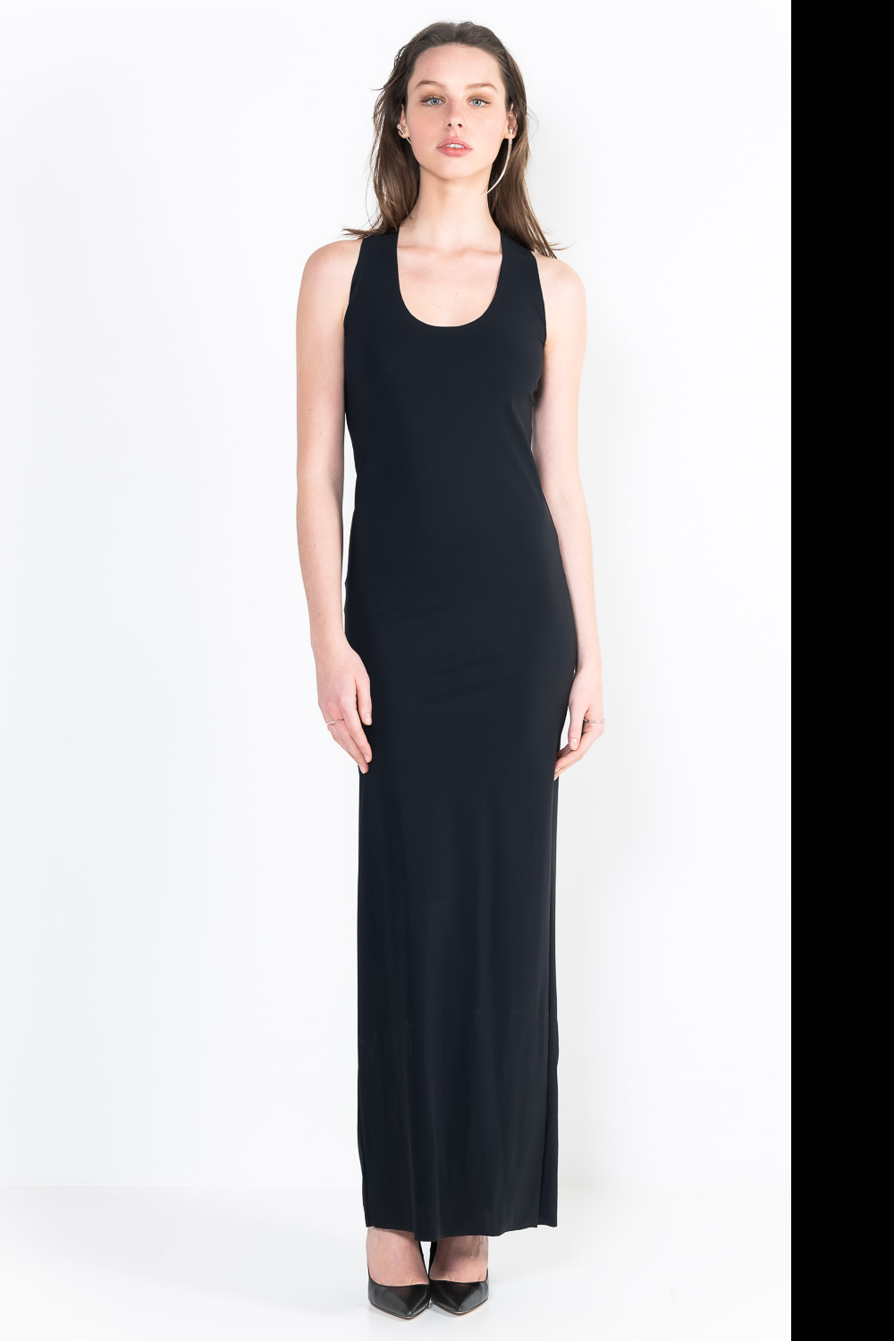 L6Ter long U-neck marcel dress