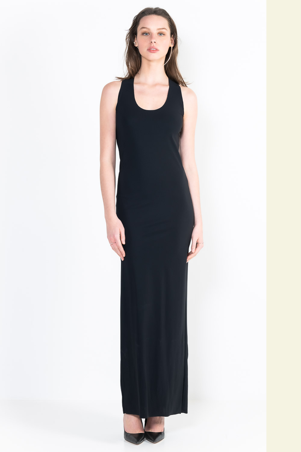 L6Ter long U-neck marcel dress