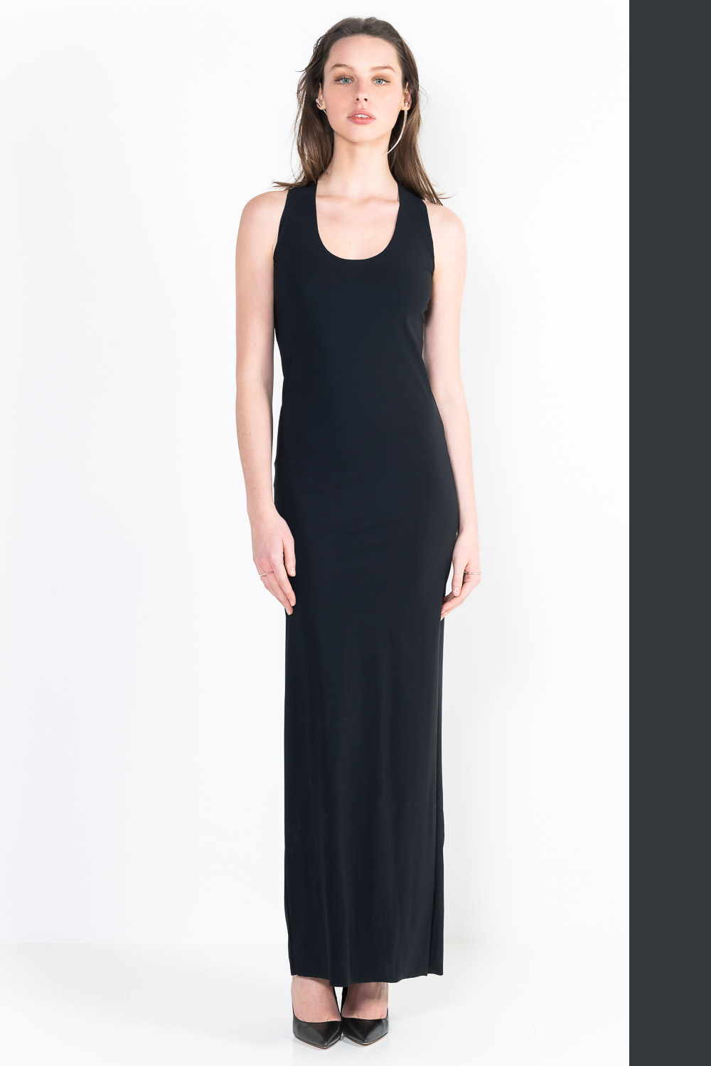 L6Ter long U-neck marcel dress