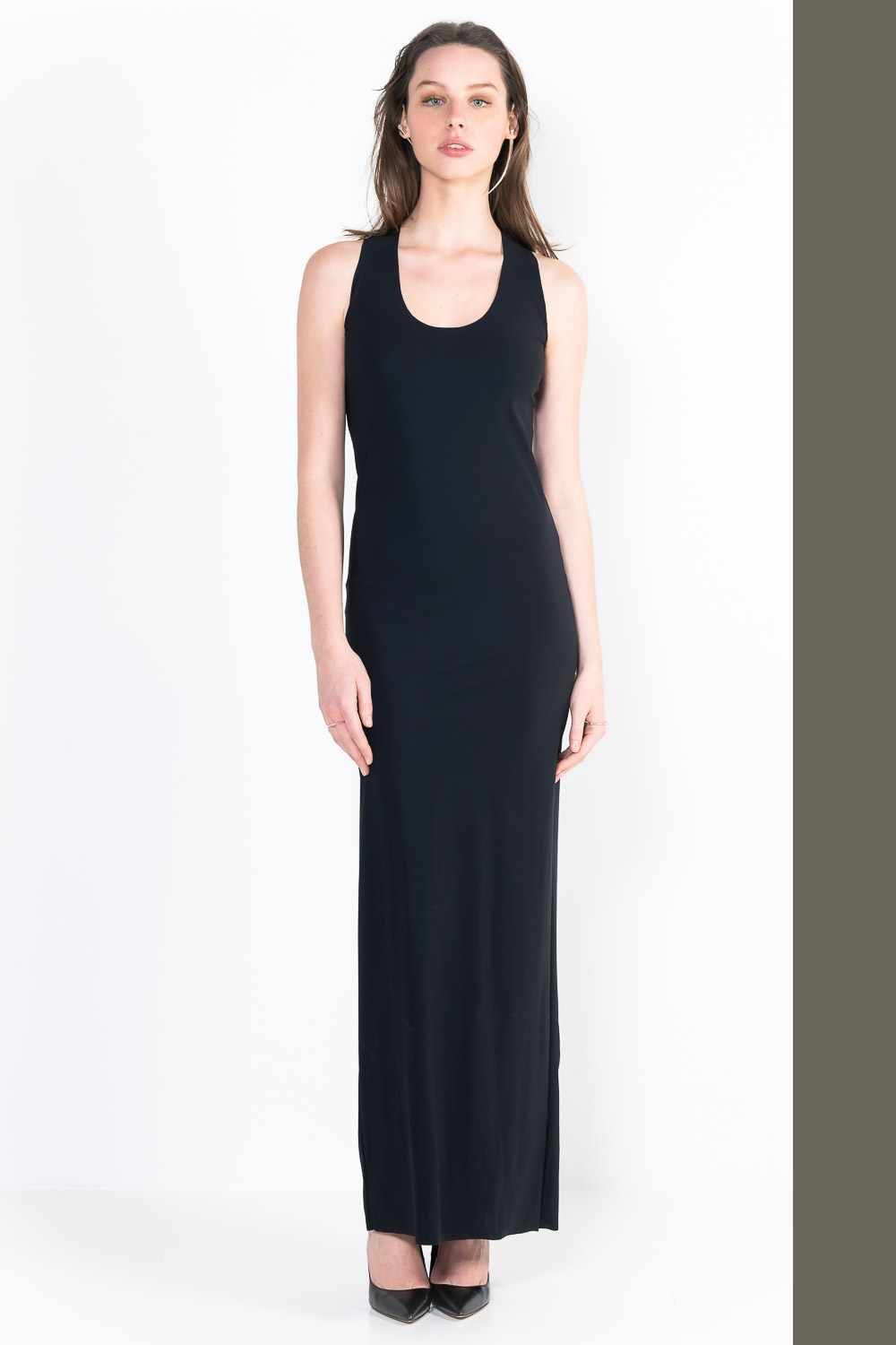 L6Ter long U-neck marcel dress