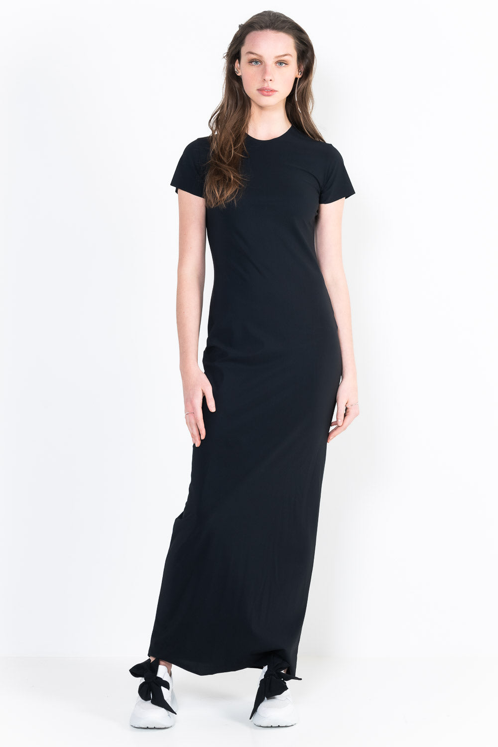 L8Ter Dress crew neck short sleeves long