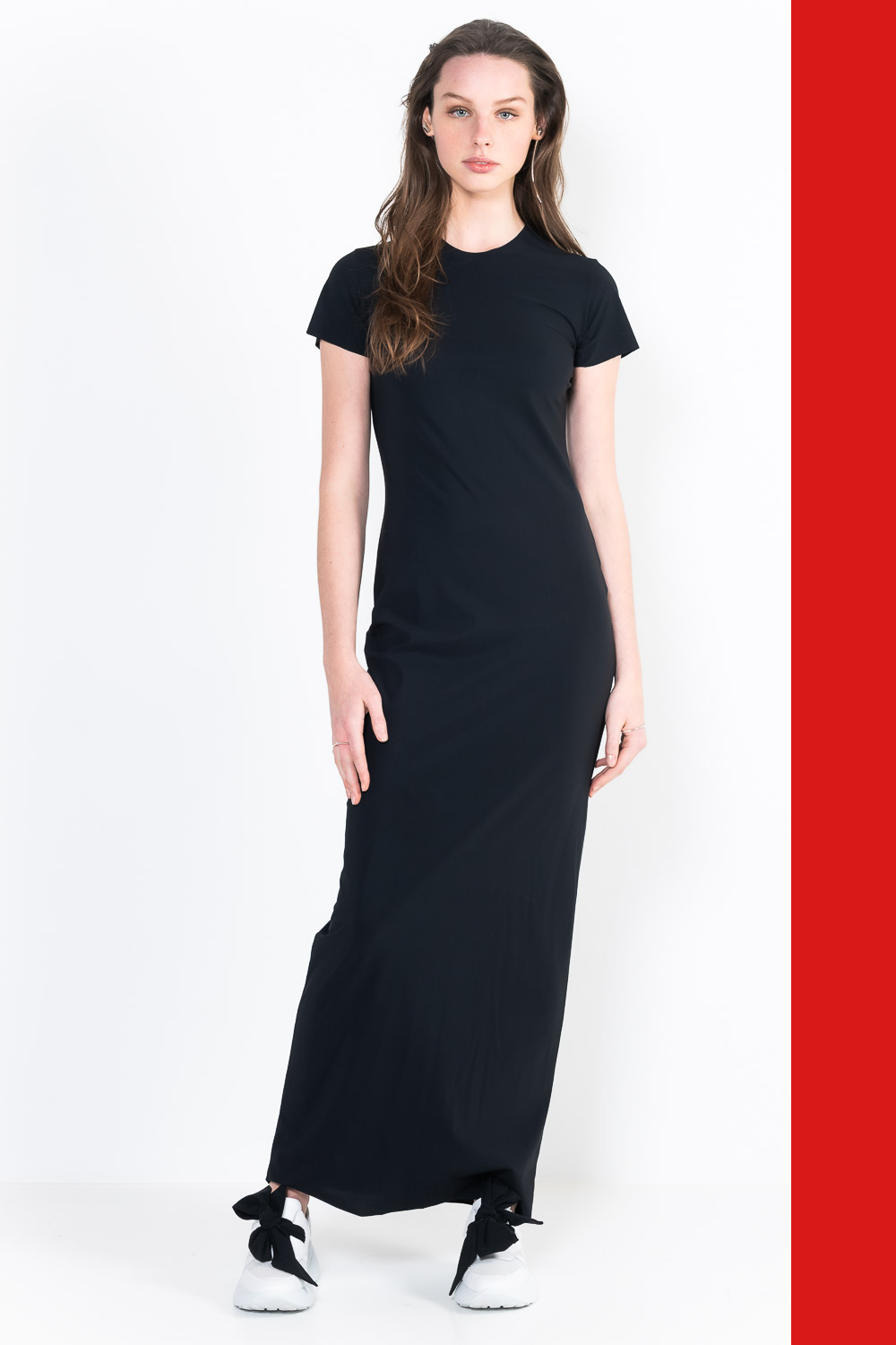 L8Ter Dress crew neck short sleeves long