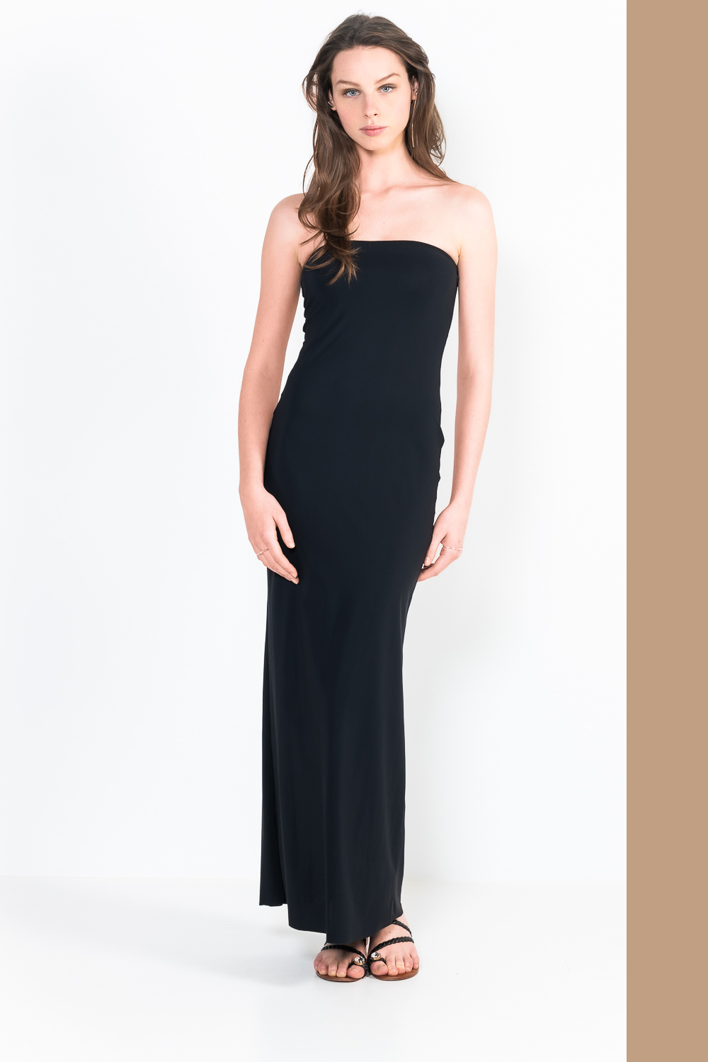 L48 Long strapless dress