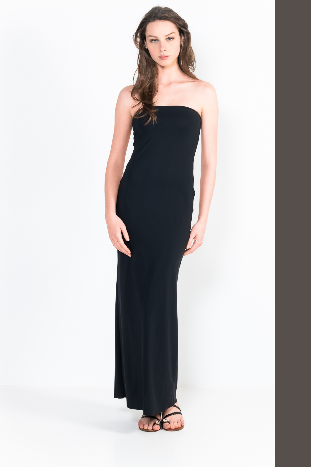 L48 Long strapless dress