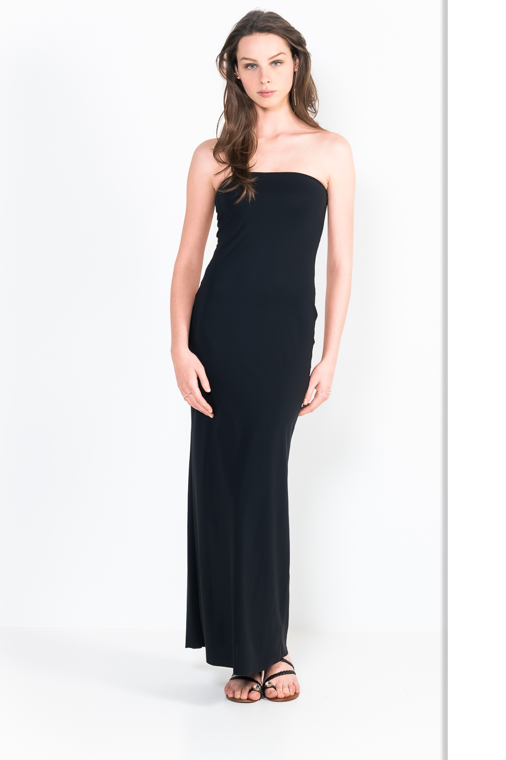 L48 Long strapless dress