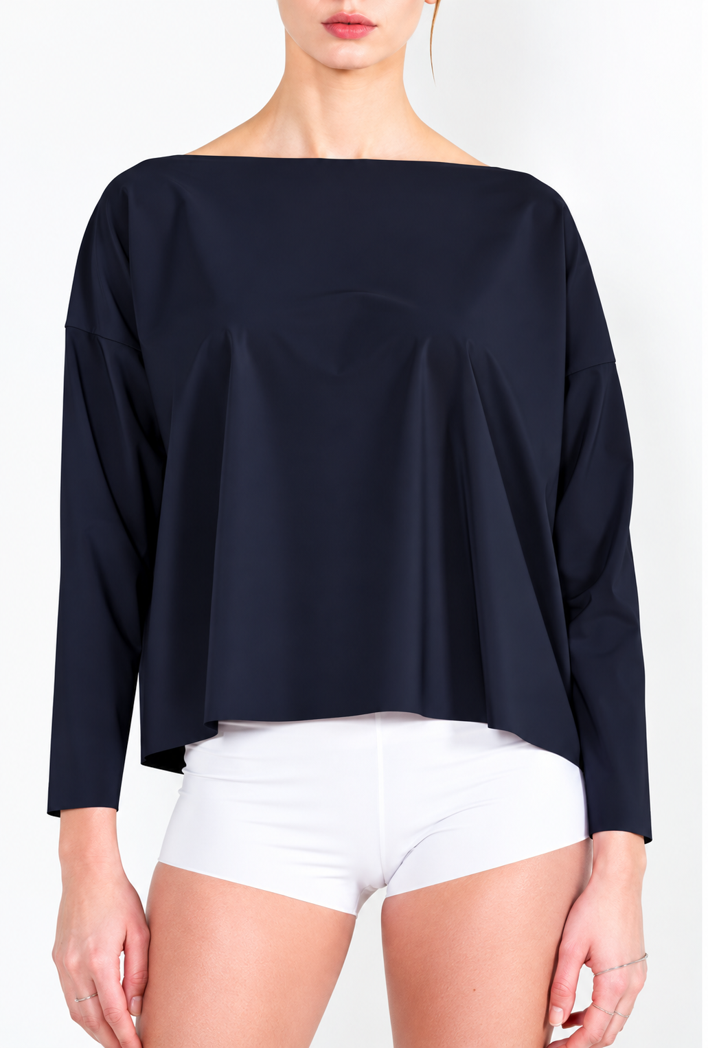 L61 Boat neck jogging sweater