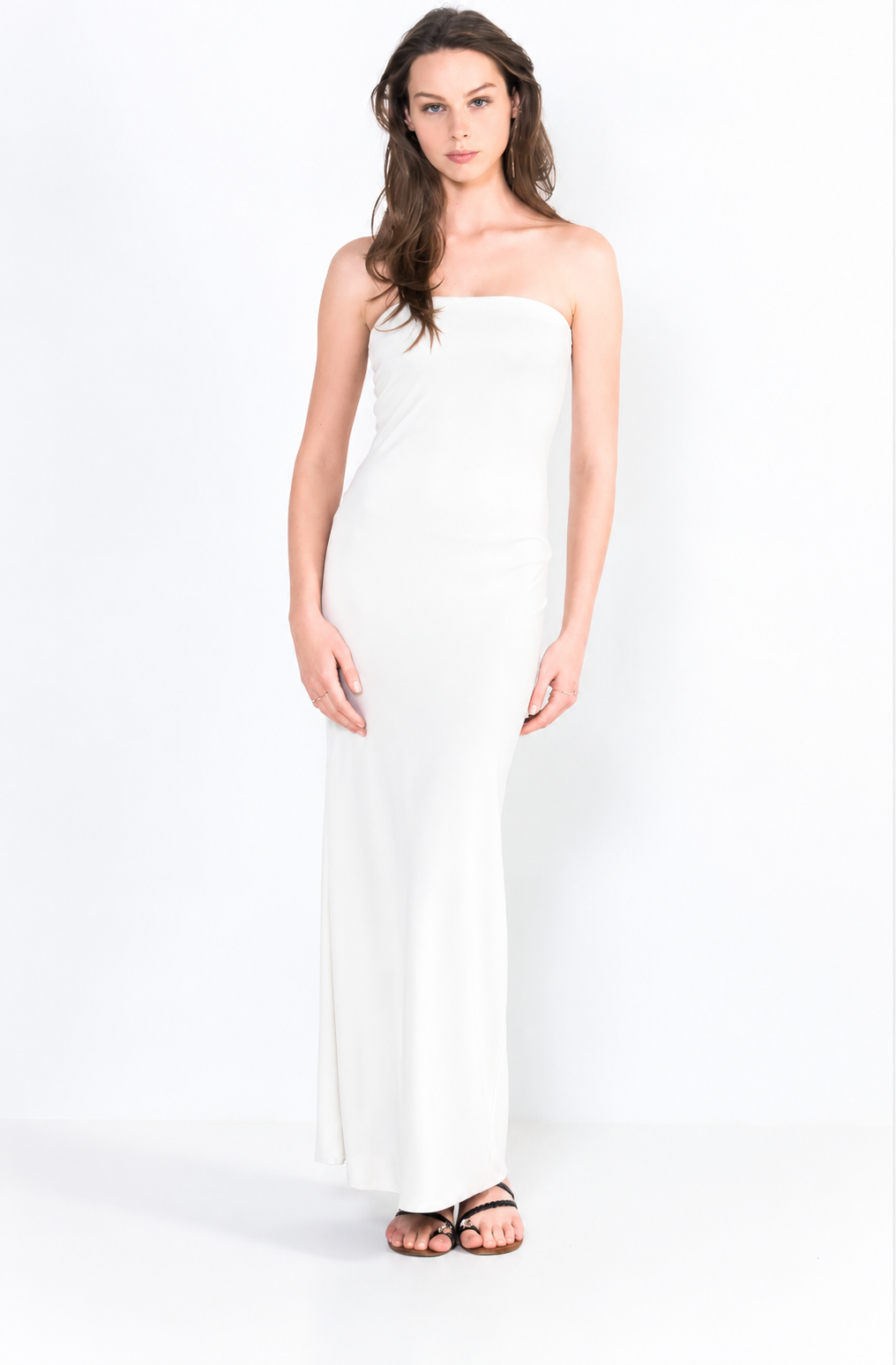 L48 Long strapless dress