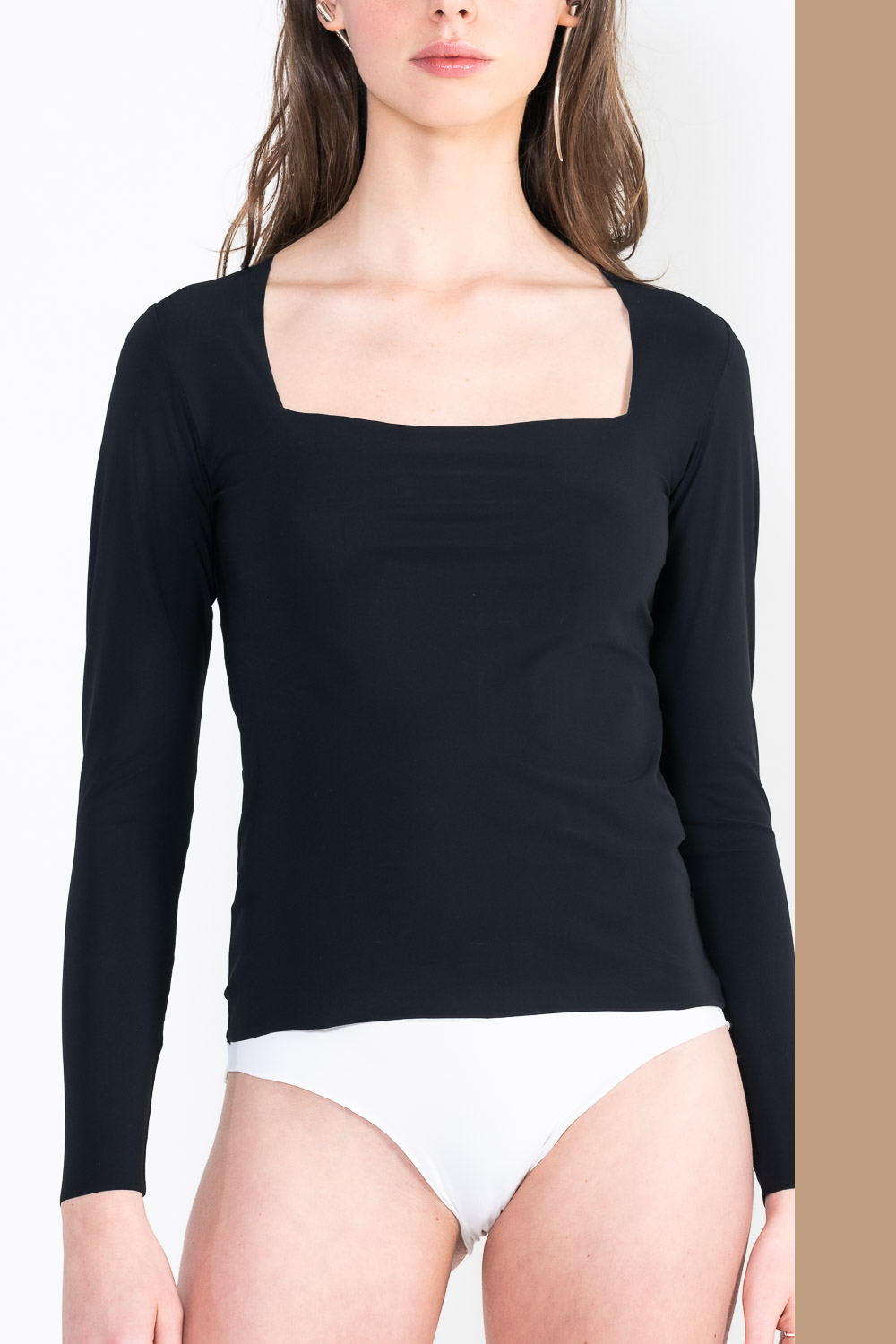 L39 Long-sleeved trapeze top