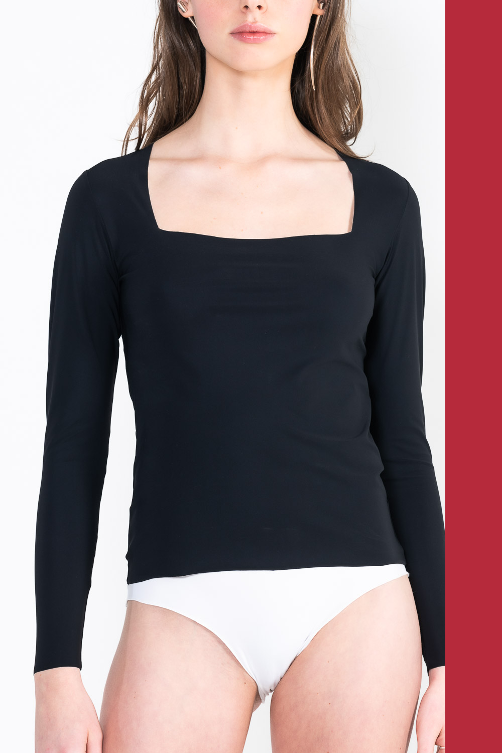 L39 Long-sleeved trapeze top